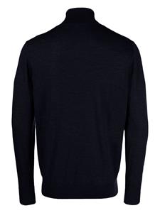 Caruso roll-neck fine-knit jumper - Blauw