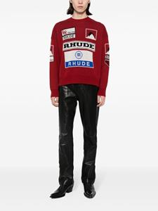 Rhude Ayrton intarsia trui - Rood