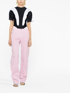 Mugler Flared broek - Roze