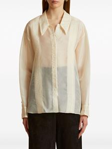 KHAITE Zijden blouse - Beige