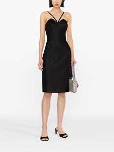 Versace Midi-jurk met halternek - Zwart