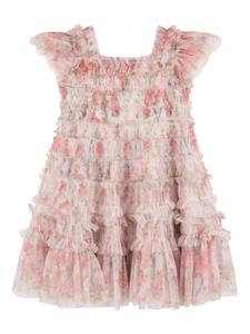 NEEDLE & THREAD KIDS Tulen jurk - Roze