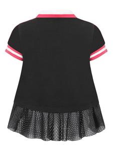 Moncler Enfant Poloshirt met logopatch - Zwart