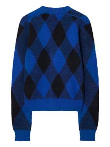 Burberry Vest met argyle ruit - Blauw