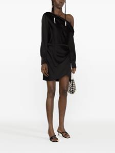 Simkhai Cameron asymmetrische mini-jurk - Zwart