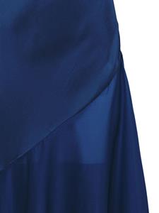 Fleur Du Mal asymmetric panelled midi slip dress - Blauw