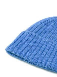Dell'oglio gebreide kasjmier hoed - Blauw