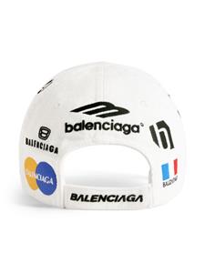 Balenciaga Honkbalpet met geborduurd logo - Wit