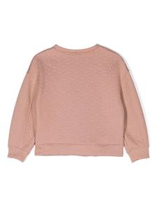 Elisabetta Franchi La Mia Bambina Sweater met ronde hals - Roze