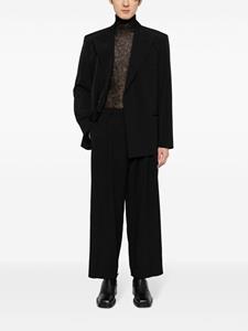 Yohji Yamamoto tailored wide-leg wool trousers - Zwart