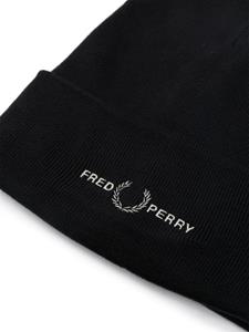 Fred Perry Muts met geborduurd logo - Zwart