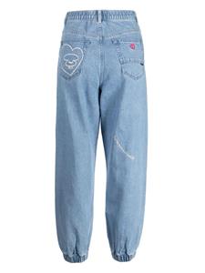 AAPE BY *A BATHING APE Jeans met geborduurd logo - Blauw
