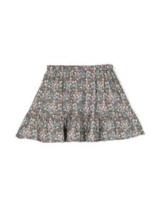 TOCOTO VINTAGE KIDS floral-print cotton miniskirt - Grijs
