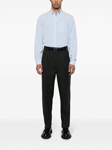 Another Aspect pleated wool tailored trousers - Groen