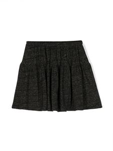 TOCOTO VINTAGE KIDS elasticated-waistand lurex miniskirt - Zwart