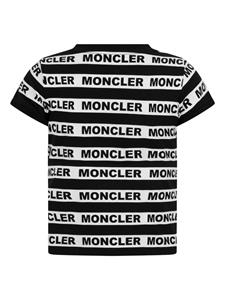 Moncler Enfant Gestreept T-shirt - Zwart