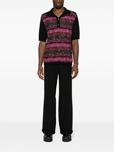 Missoni Poloshirt met zigzag-patroon - Zwart
