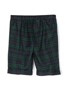 La Stupenderia Geruite shorts - Groen