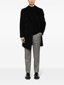 Lardini Kurt houndstooth-pattern tapered trousers - Zwart