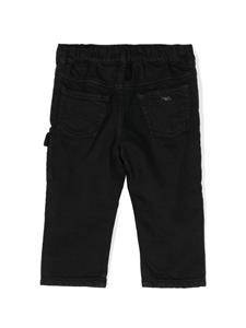 Emporio Armani Kids Jeans van biologisch katoen - Zwart