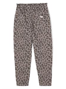 TOCOTO VINTAGE KIDS leopard-print cotton trousers - Bruin