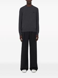 Alexander McQueen straight-leg wool trousers - Zwart