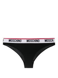 Moschino Slip met logoband - Zwart