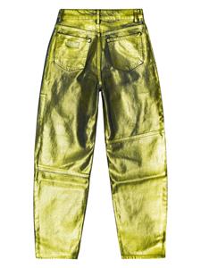 GANNI Jeans met toelopende pijpen - Groen