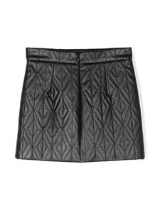 Elisabetta Franchi La Mia Bambina Gelaagde mini-rok - Zwart