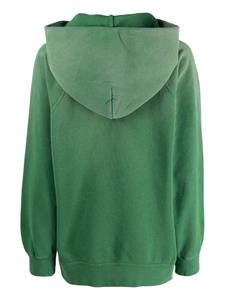 Visvim pouch-pocket cotton hoodie - Groen