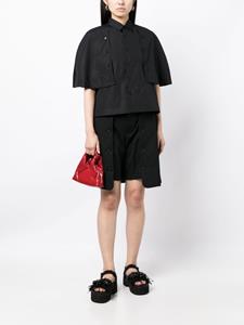 Noir Kei Ninomiya Wollen shorts - Zwart