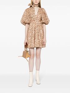 Zimmermann Mini-jurk met luipaardprint - Veelkleurig