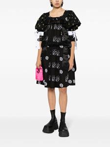 Chopova Lowena Midi-jurk met grafische print - Zwart