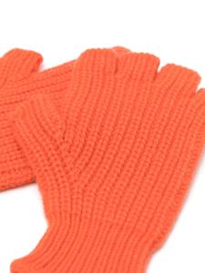 Pringle of Scotland Vingerloze handschoenen - Oranje