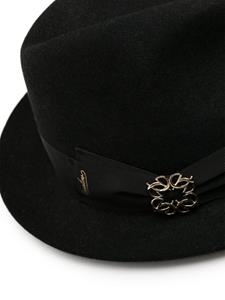 Elie Saab x Borsalino vilten hoed - Zwart