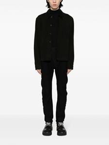 Masnada ribbed cotton tapered trousers - Zwart