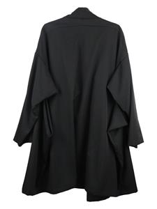 Yohji Yamamoto Gelaagde jas - Zwart