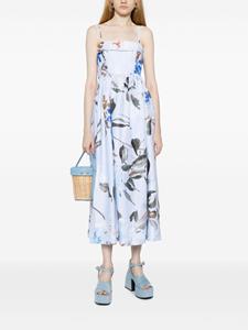 Aje Midi-jurk met bloemenprint - Blauw