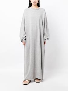 Extreme cashmere Midi-jurk met mélange-effect - Grijs