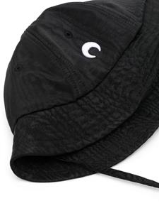 Marine Serre Vissershoed met geborduurd logo - Zwart
