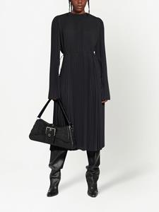 Balenciaga Geplooide midi-jurk - Zwart