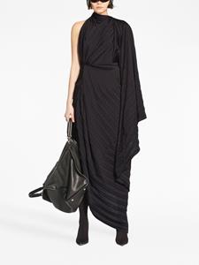 Balenciaga Asymmetrische midi-jurk - Zwart