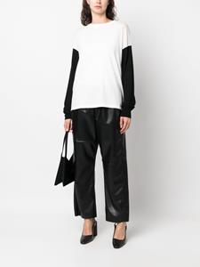 MM6 Maison Margiela Pantalon met elastische taille - Zwart