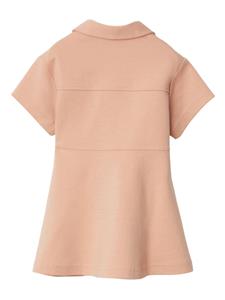 Burberry Kids button-fastening short-sleeve dress - Roze