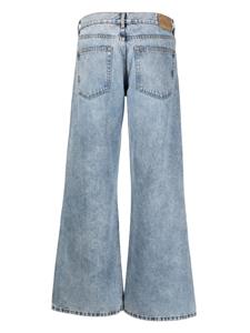 Jeanerica Kyoto logo-patch wide-leg jeans - Blauw