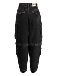 PushBUTTON Jeans met wijde pijpen - Zwart