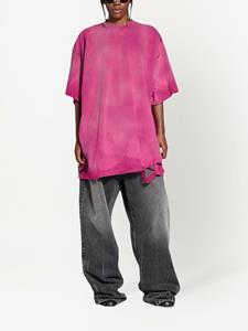 Balenciaga T-shirt met tie-dye print - Roze