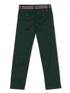 Ralph Lauren Kids Chino met ceintuur - Groen