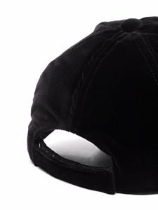 Miu Miu Honkbalpet met geborduurd logo - Zwart
