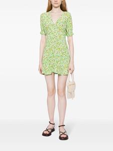 Faithfull the Brand Mini-jurk met bloemenprint - Groen